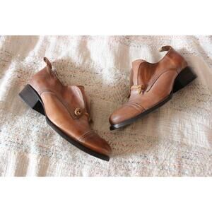 Freebird by Steven Brown Mabel Laceless Leather Oxford Shoes Size 40